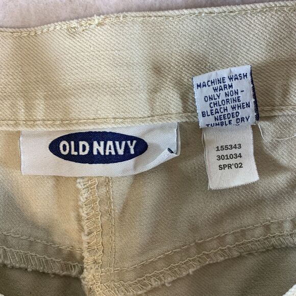 Vintage Old Navy Womens Off White Jean Skirt Sz 4 Preppy New England Coastal Y2K - Picture 12 of 13
